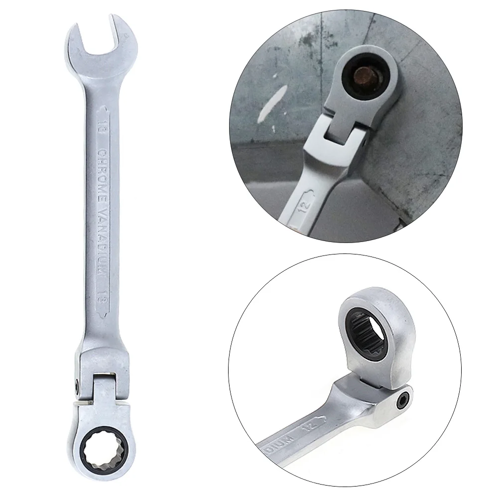 Size : 6Pieces Flexible CHENTAOMAYAN 6pcs 8-13mm Combination Spanner Set Professional Ratchet Wrench Tool for Installation//Maintenance Movable Head Combination Tool